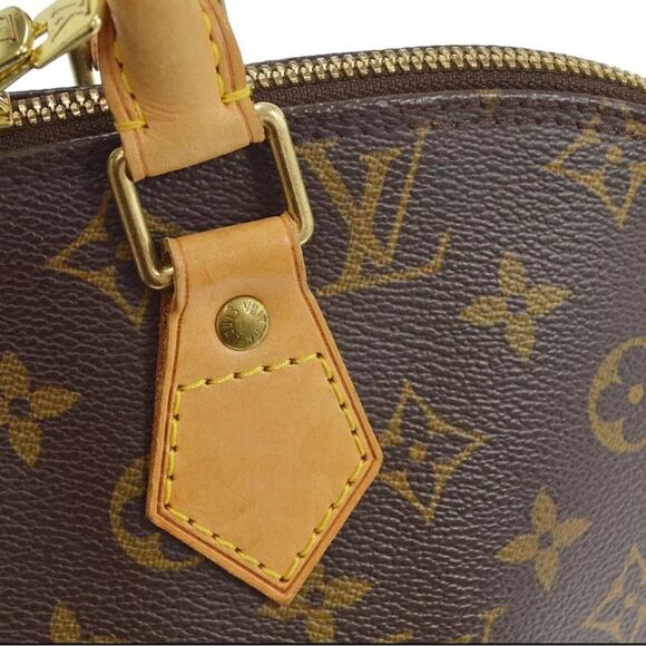 Authentic Louis Vuitton Alma Monogram Canvas Handbag with Authentic LV Strap - Picture 9 of 16
